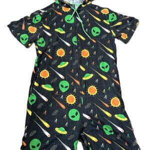 Top Drawer Men's Lounge Party Romper Alien Planets L